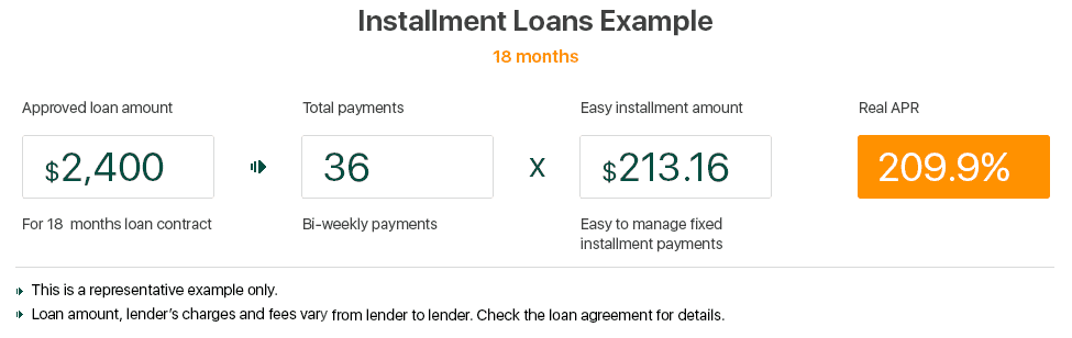 installment loans apr calculation
