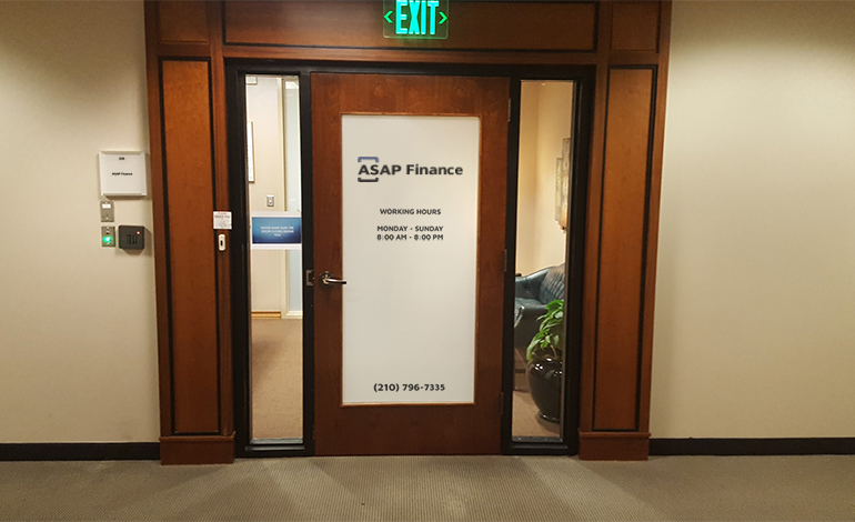 Inside the ASAP Finance office in San Antonio