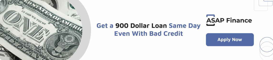 Get an Online $900 Loan Today with No Credit Check