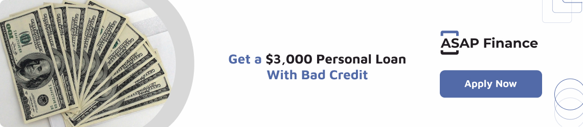 Get a $3,000 personal loan with bad credit