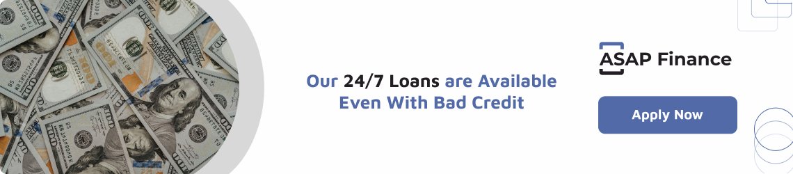 Our 24/7 loans are available even with bad credit