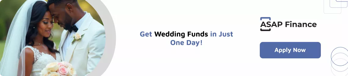 Get wedding funds in just one day!